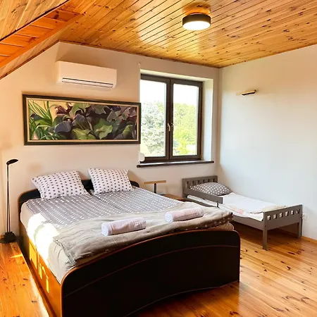 Pogo Dom Nad Narwia - 4 Sypialnie, Duza Sauna, Balia, Pomost, Plac Zabaw * Pogorzelec (Pultusk)