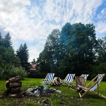 Pogo Dom Nad Narwia - 4 Sypialnie, Duza Sauna, Balia, Pomost, Plac Zabaw * Pogorzelec (Pultusk)