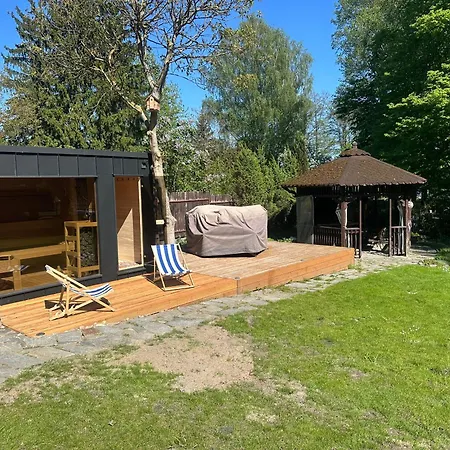 Pogo Dom Nad Narwia - 4 Sypialnie, Duza Sauna, Balia, Pomost, Plac Zabaw * Pogorzelec (Pultusk)
