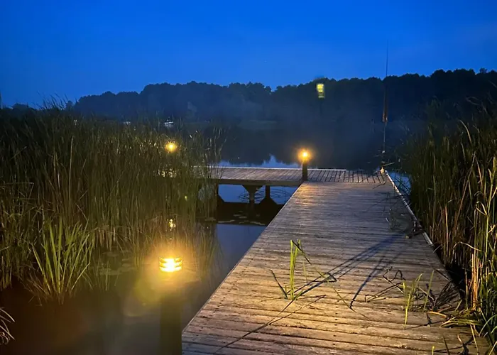 Villa Pogo Dom Nad Narwia - 4 Sypialnie, Duza Sauna, Balia, Pomost, Plac Zabaw Pogorzelec (Pultusk)